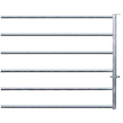 Embout avant panneau 6 lisses Ø 48,3 mm pour barrière de contention