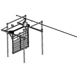 Module de base motorisé pour couloir de poussée