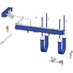 Kit de parage électrique pour cage à parois largeur variable - 4 portillons